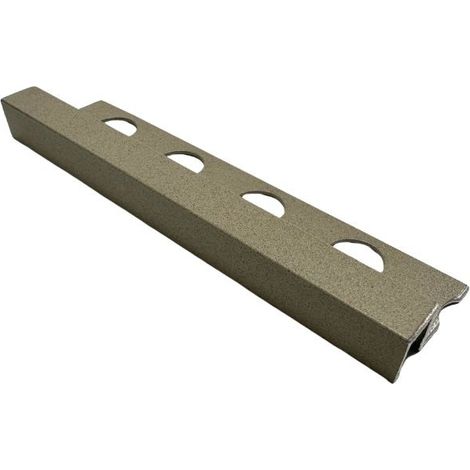 Profilo Quadro in Alluminio - Finitura Sabbia - Barra da 2,5 metri : Colore - Fango, Modello - 12 MM