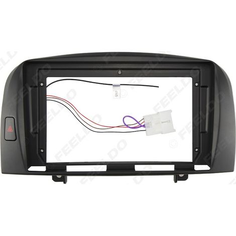 Compatible avec Hyundai Sonata NF 2006 : cadre de navigation Android grand écran 9 pouces, cadre audio, panneau de modification