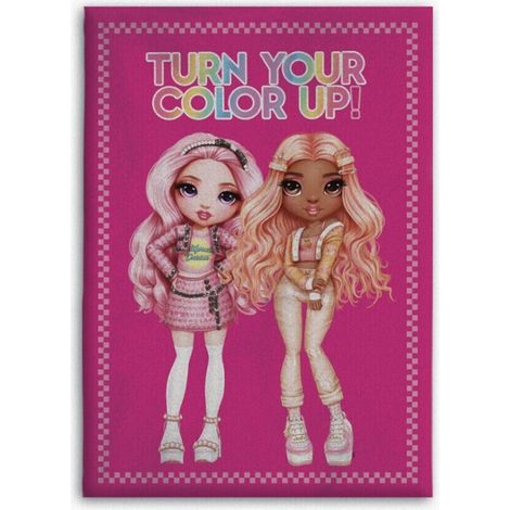 Plaid polaire Rainbow High - Turn Your Color Up - Rose (1/2)