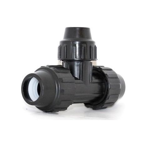 Conector Riego En T 25X20X25Mm Reducida Fitting Polipropileno Natuur