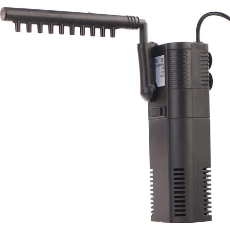 Mini filtro interno para acuario/acuaterrario tipo lluvia de 30-70 L, 450 L/H. (1/5)