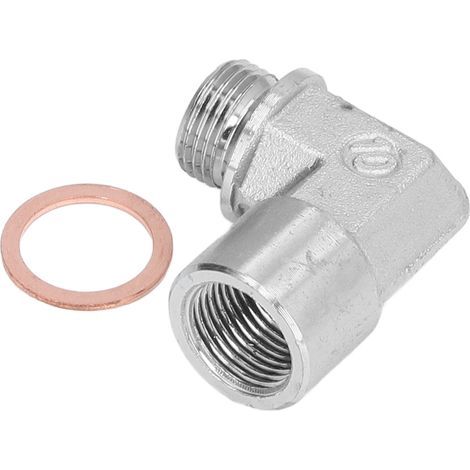 O2-Sensor-Verlängerung 90°-Winkelverbinder M18x1,5 Gewinde Dichtungsadapter Sauerstoffsonde (1/5)