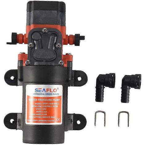 Pompe à membrane Seaflo 12 V, pression 40 psi, débit 3,8 l/min (1,0 gal/min) (1/5)