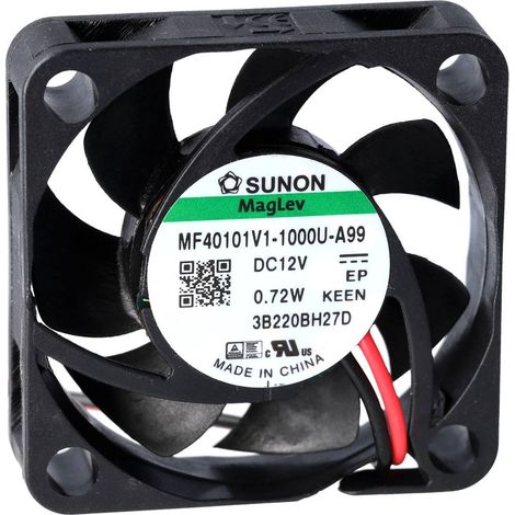 Sunon EF40101B1-1000U-A99 Ventola assiale 12 V/DC 13.58 m³/h (L x L x A) 10 x 40 x 40 mm