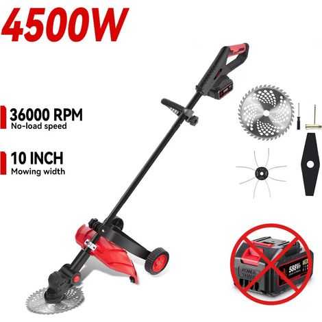 Tondeuse électrique sans fil 4500W 10 pouces – coupe-gazon brushless 38 000 tr/min – outil de jardin Makita 18V – sans batterie