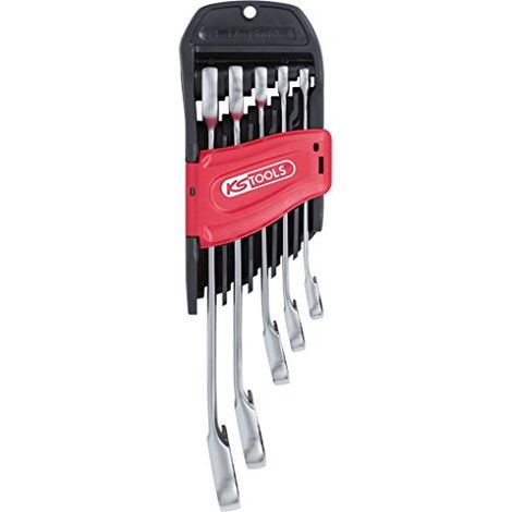 KS Tools Set di chiavi a cricchetto GEARplus® RINGSTOP ad (1/4)