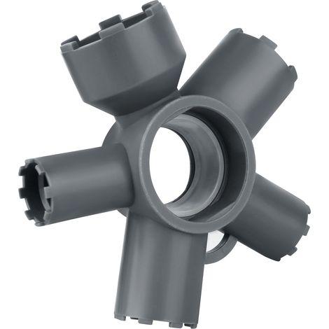 Kit d'outils de retrait d'aérateur de robinet 10 en 1, clé d'aérateur pour robinet d'évier fileté caché avec outil aérateurs de boîtier, compatible avec les tailles M16,5 M18,5 M21,5 M22 M24 M28 TT TF (1/5)
