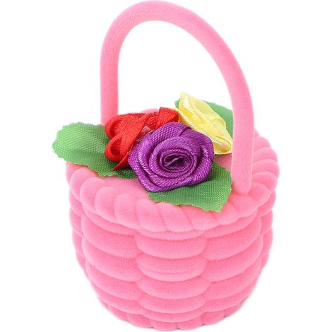 Boîte à Bijoux Voyage Rose Fleurie - Organisateur pour Boucles d'Oreilles, Colliers et Bagues - Étui de Rangement Femme (1/5)