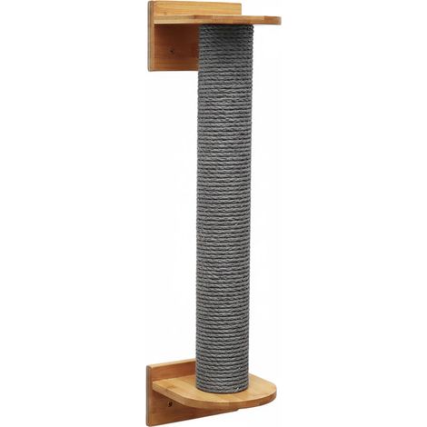 66 cm Tiragraffi da Parete - Albero per Gatti Moderno - Colonna Sisal Naturale (1/5)