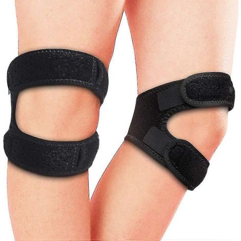 Sangle de soutien du tendon rotulien, soulagement des douleurs au genou, en néoprène ajustable (1/2)