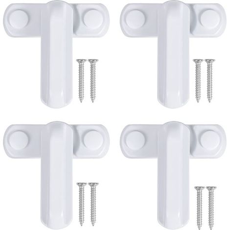 Accessoires de verrouillage pour fenêtres, boucle, verrou antivol, verrou en T en acier et plastique, fenêtre à battant, verrou de sécurité pour portes et fenêtres en alliage d'aluminium (1/5)