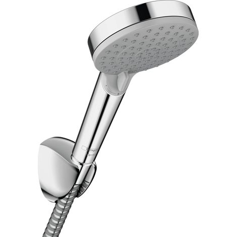 Ensemble support mural et douchette 100 Vario EcoSmart 9 l/min avec flexible de douche 160 cm, chromé, 26278000 (1/5)