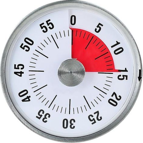 Minuteur de cuisine à compte à rebours visuel analogique pour enseignants, enfants, adultes, cuisine, bureau, salle de sport (1/5)