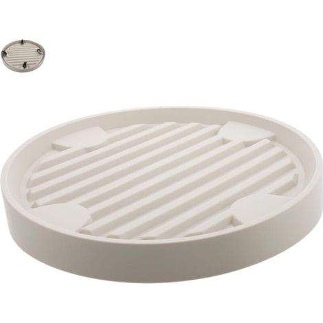 Chariot à roulettes beige pour pots de fleurs, diamètre intérieur 22.3 cm, pour intérieur et extérieur, 1 pièce
