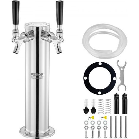 Kit Colonne à Bière Pression à Double Robinet Distributeur de (1/5)