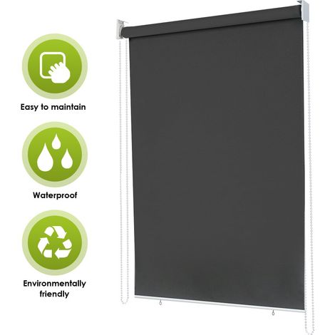 SWANEW Consapevolezza del servizio 180 x 140 cm di tenda da sole balcone per la protezione solare. la migliore tenda verticale UV. il parabrezza e lo schermo della privacy. realizzato in metallo e pol (1/5)
