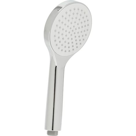 Douchette à main en plastique, 1 jet, buses silicone, chrome brillant (SATBSRS21) (1/5)