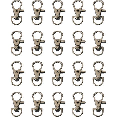 Türverriegelung für Papageienkäfige, Metallhaken für Drahtkäfige von Vögeln und Wachteln, 20 Stück Clips