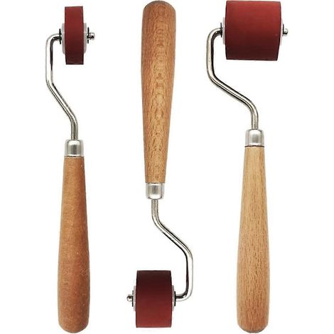 Lot de 3 rouleaux à tamponner en caoutchouc pour loisirs créatifs. (1/5)