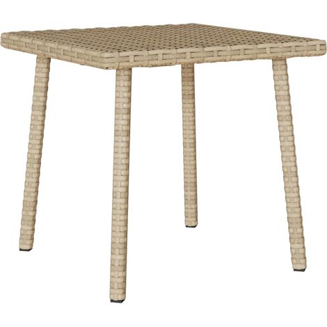 Maison Exclusive - Garten-Couchtisch Rechteckig Beige 40x40x37 cm