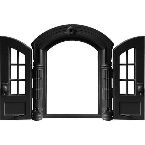 Chatière d'intérieur - Design rétro français à double porte, verrouillable, résistante aux intempéries, idéale pour les chats et les animaux de petite et moyenne taille, sans battant, fonctionnement s (1/5)