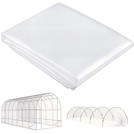 Bâche de serre en plastique, pour couvrir les plantes, résistante aux UV, imperméable, 7 x 8 m