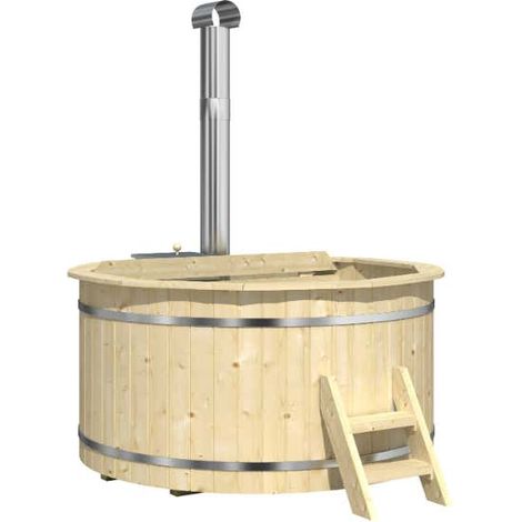 FinnTherm Badefass Bergen aus Holz , mit Montagematerial (1/5)