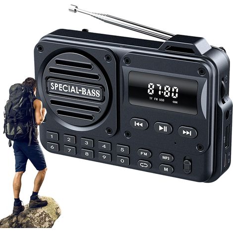Radio de salle bain FM portable,Rétro Traditionnelle Légère - Ami (1/5)