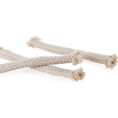 Stoppini di ricambio in cotone per torcia in bambù olio alla citronella 10 pezzi -11 cm (1/4)