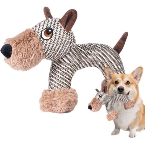 Jouets pour Chien - avec Son Amusant pour Mâchonnement Doux Et Nettoyage des Dents - Petits Jouets Couineurs,Destiné Aux Mâcheurs Agressifs, Chiots, Jeu en Intérieur Et Extérieur, Noël, (1/5)