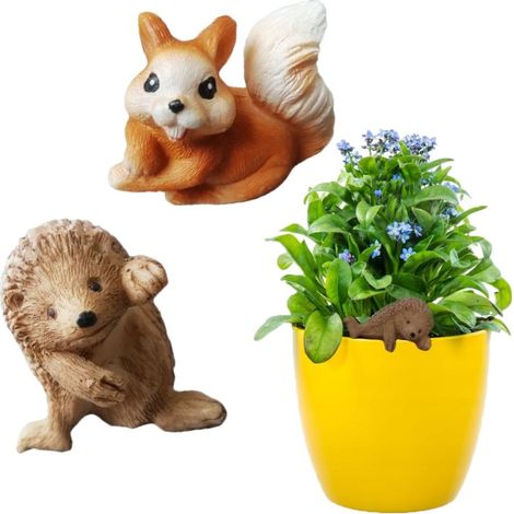Gartendekoration für einen Blumentopf, Anhänger für einen Blumentopf, Figur, 2-teilig