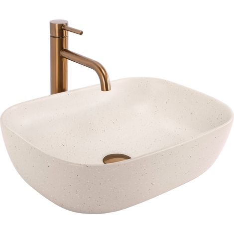 LAVABO SOBRE ENCIMERA REA BELINDA SANDY BEIGE (1/5)