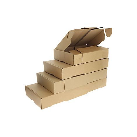 kaiserkraft  Scatola pieghevole 4-in-1  marrone  conf da 10 pz