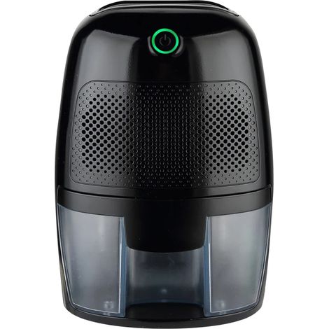 Déshumidificateur électrique domestique (noir), séchoir à air, extracteur d'humidité avec réservoir d'eau de 500 ml, convient aux chambres et aux bureaux. (1/4)