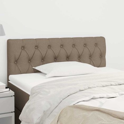 vidaXL Cabecero de tela gris taupe 90x7x78/88 cm (1/5)