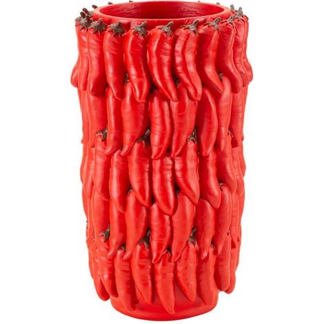Vaso decorativo in polyresina con peperoncini Chili (1/5)