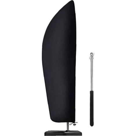 Housses de protection coupe-vent, anti-UV et résistantes au vent, adaptées aux grands parasols déportés. (1/4)