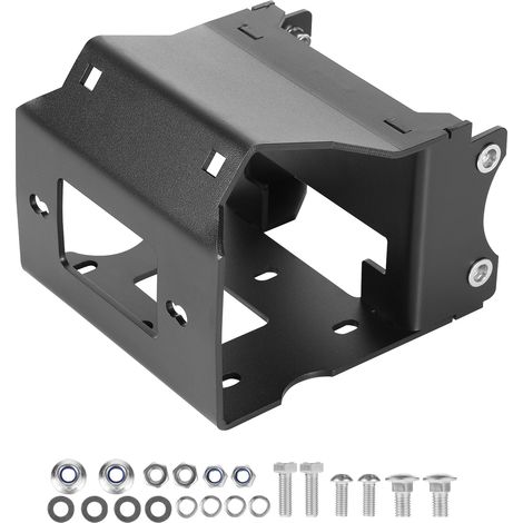 VEVOR Supporto per Verricello per Veicoli, Carico di 907 a 1633 kg Attacco per Verricello per Gancio di Traino per Modelli Polaris Sportsman Selezionati 2009 e Successivi, Design a 2 Fori di Montaggio