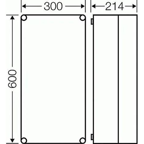 Hensel Mi 0411 Caja de instalación IP65 policarbonato