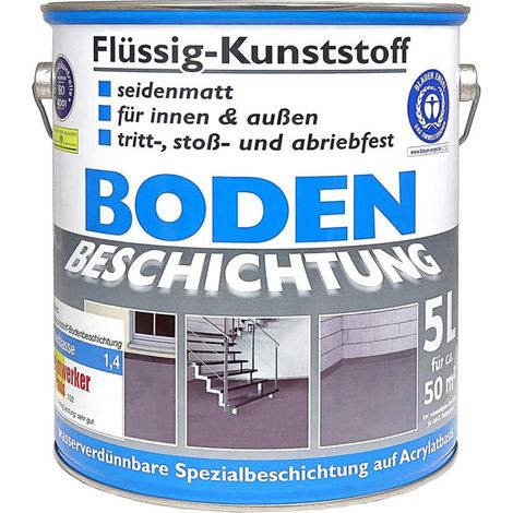 Wilckens Flüssig-Kunststoff Bodenbeschichtung 5 Liter RAL 7035 Lichtgrau 12673502090