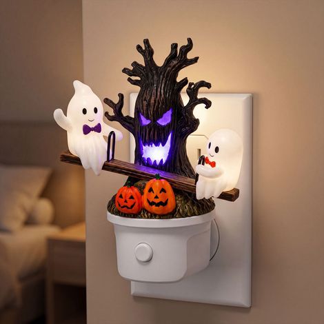 Seesaw Ghost Night Light - Fun and Cute Ghost-Shaped Night Lighting for Halloween - 1 Pcs -- BIEMMEDUE (1/5)