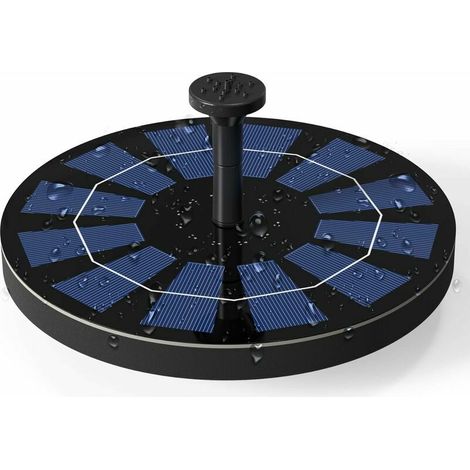2.5W Solar Fountain Pump with Built-in Battery Backup Outdoor Solar Powered Water Pump Kit for Bird Bath, Pond, Pool, Patio, Garden Decoration