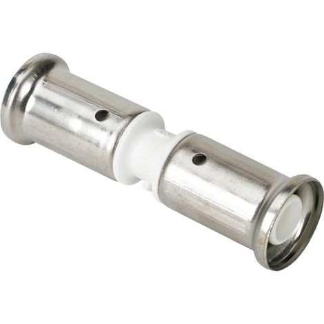 Manchon égal PVDF blanc multicouche à sertir TH ou BE Ø20x2.0 (1/2)