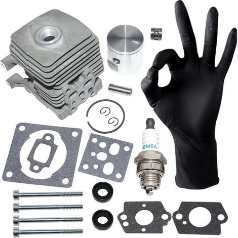 Kit piston cylindre pour Stihl FS38 2-Mix,FS55 2-Mix,FS55R 2-Mix,KM55 2-Mix,MM55 2-Mix, 4140 020 1203 (1/5)