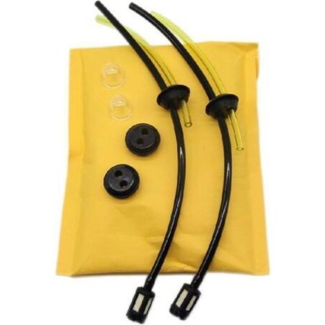 Kit universel de filtre à carburant 2X, tuyau de carburant, joint pour débroussailleuse, coupe-bordures, tondeuse, taille-haie, élagueuse sur perche (1/5)