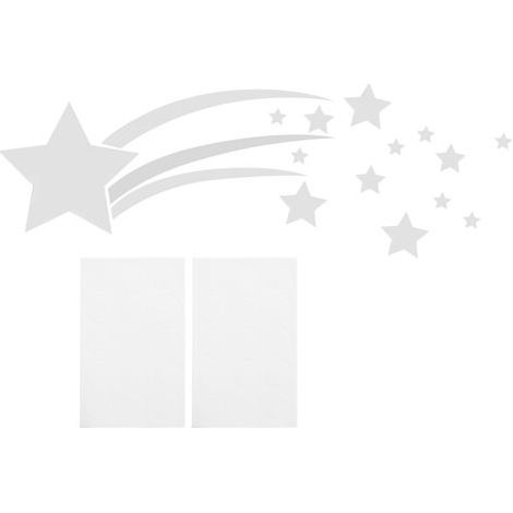 Lot de 10 stickers muraux miroirs étoiles 3D pour salon, chambre, cuisine et salle de bain - décoration adhésive scintillante (1/5)