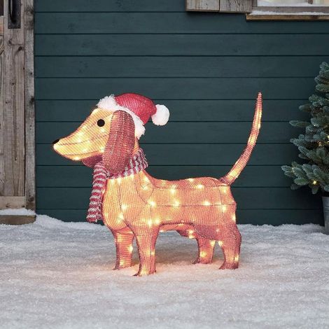 2D-Gartendekorationen im Flachformat, Gartenstatuen für den Außenbereich, Weihnachtsdekorationen, leuchtende Tiere, wasserdichte LED-Gartenleuchten, beleuchtete Tierfiguren für Terrasse und Rasen.