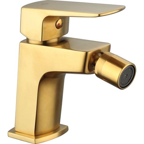 Grifo de Bidé Modelo MARRIOT Fabricado en Latón Monomando Acabado en Oro Pvd (1/2)