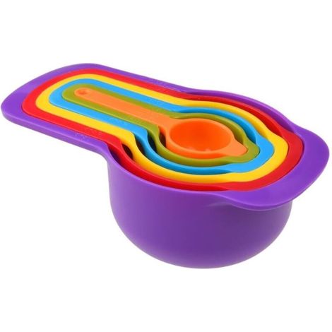 Tasse A Mesurer - 6 Unidades De Medida Coloridas 7 5 Ml A 250 Ml - Para Ingredientes Secos Y Liquidos - 6 Piezas (1/5)