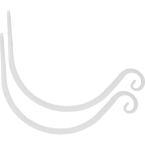 Support suspendu pour pots de fleurs, plantes, lanternes, décoration de terrasse extérieure, 20 cm, blanc (1/5)